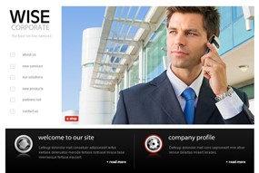 商务人士接电话flash模板